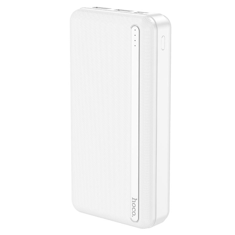 Hoco J91A Dual USB Flame Retardant Shell Power Bank 20000 mAh White