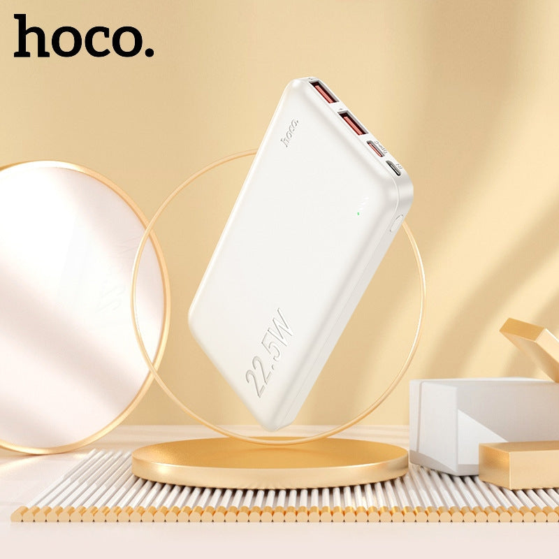 Hoco J101 Ultra Thin 22.5W Full Compatible Power Bank 10000 mAh White