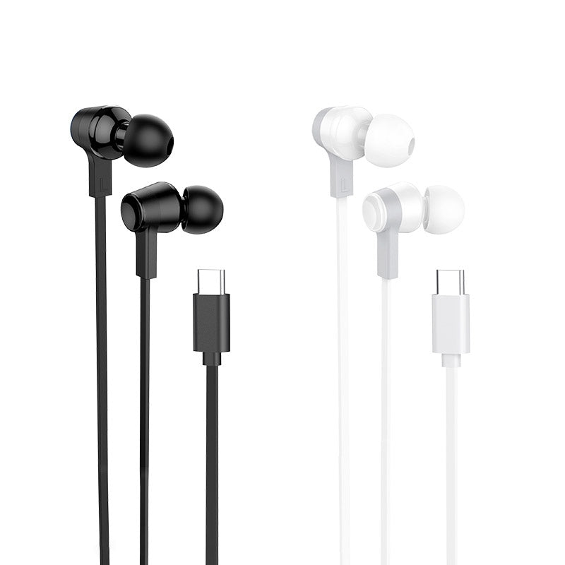 Hoco M86 Ocean Type-C Digital Earphones with Mic Black