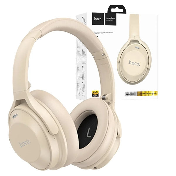 Hoco W37 Sound Active Noise Cancelling BT Headset Gold-www.firsthelptech.ie