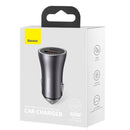 Baseus Golden Conductor Dual (U+C) Fast Car Charger 60W Gray