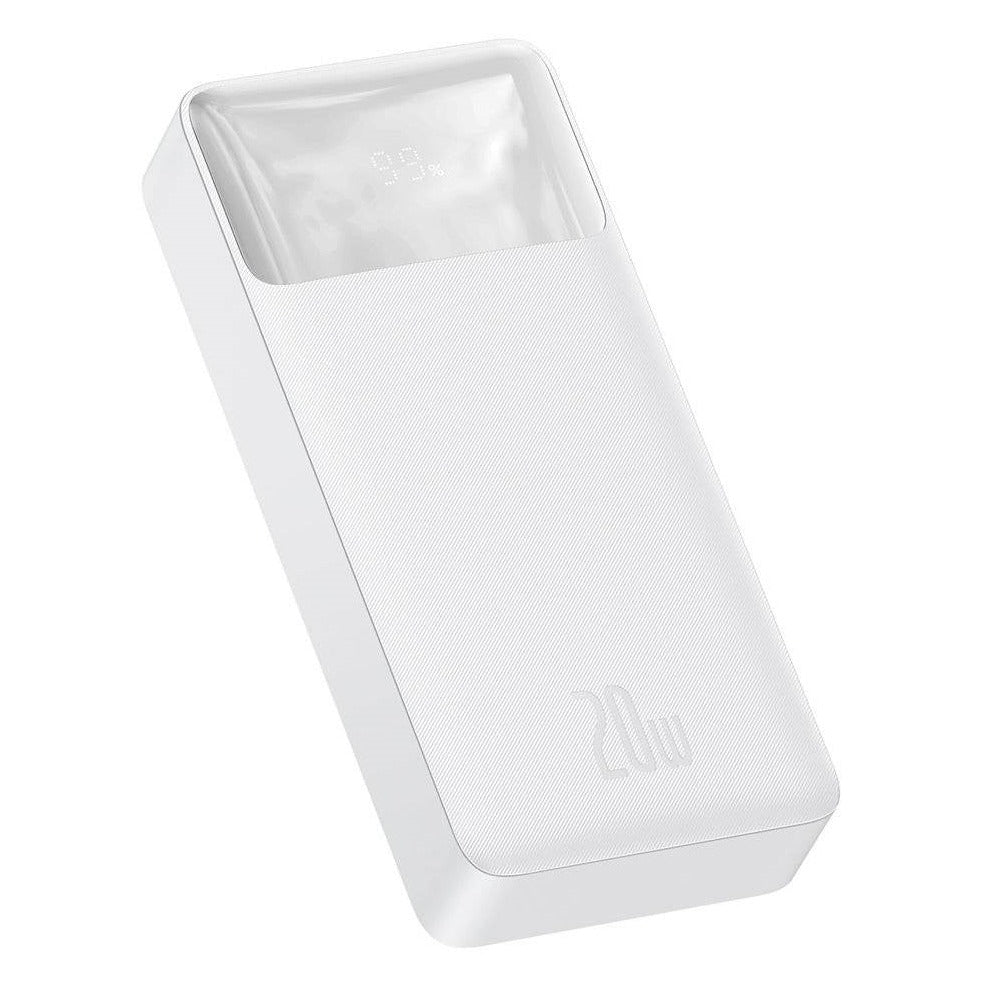 Baseus PPDML-M02 Bipow Digital Display Power Bank 20000mAh 20W White-www.firsthelptech.ie