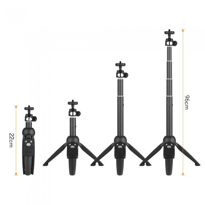 YunTeng YT-9928 2-in-1 Portible Bluetooth Selfie Stick-www.firsthelptech.ie