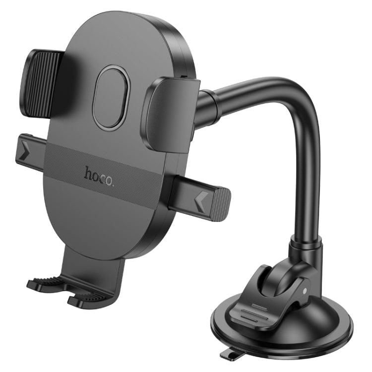 Hoco H20 Flexible Windshield Single Button Phone Holder Black
