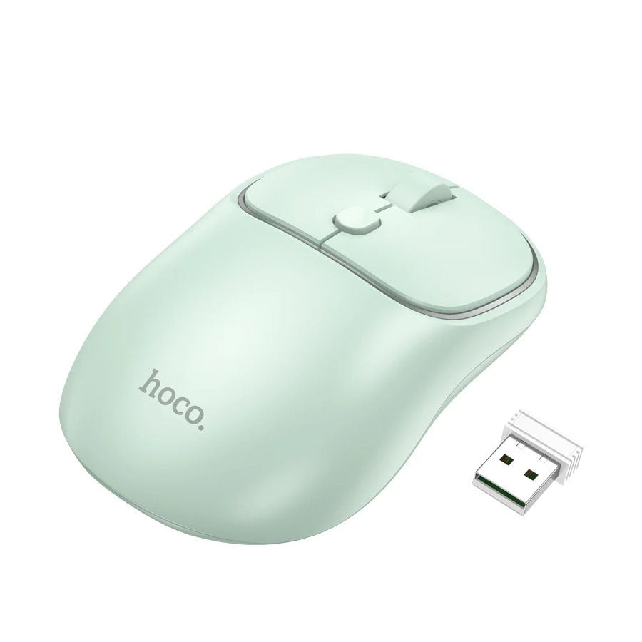 Hoco GM25 Royal Dual-Mode Business Wireless Mouse Light Green