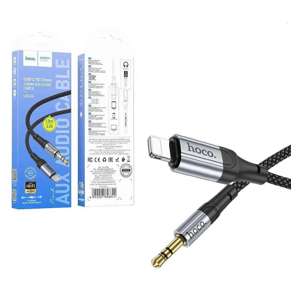 Hoco UPA26 Fresh Lightning to Aux Digital Braided Audio Conversion Cable