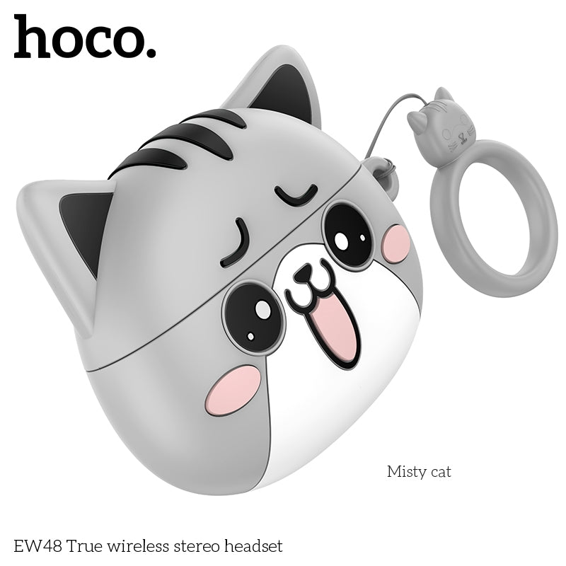 Hoco EW48 Cat Pro Version TWS Headset Cat Yellow