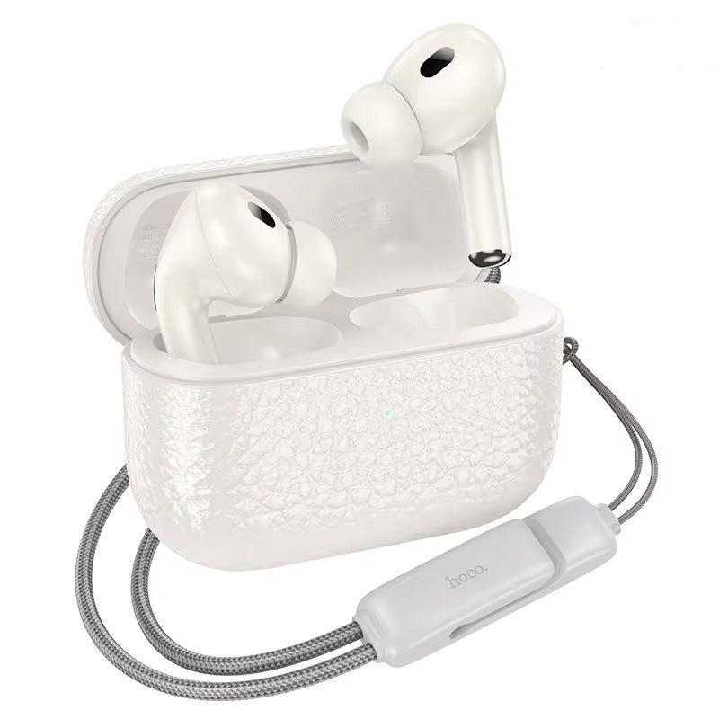 Hoco EQ9 Duke Pro True Wireless BT Headset White-www.firsthelptech.ie