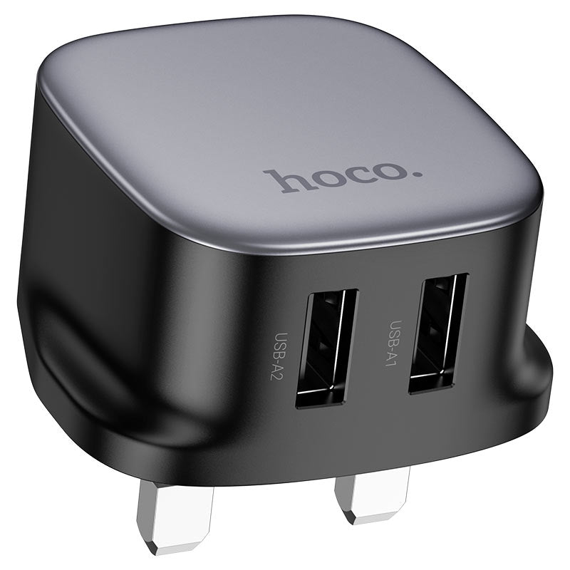 Hoco CS31B Ray Dual Port Charger Black-www.firsthelptech.ie