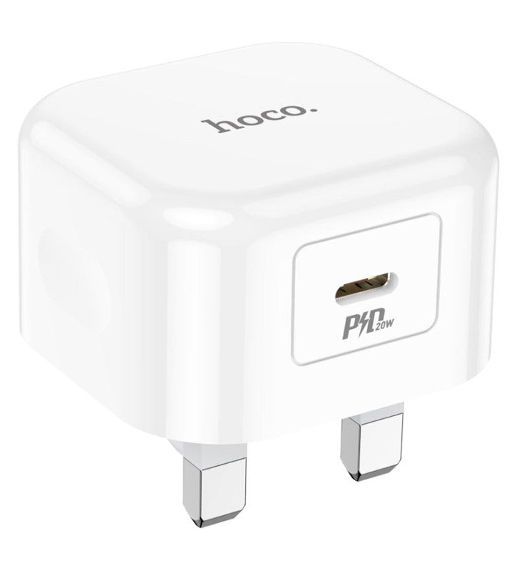 Hoco NK100 Handsome Type-C Set Single Port PD 20W Charger White
