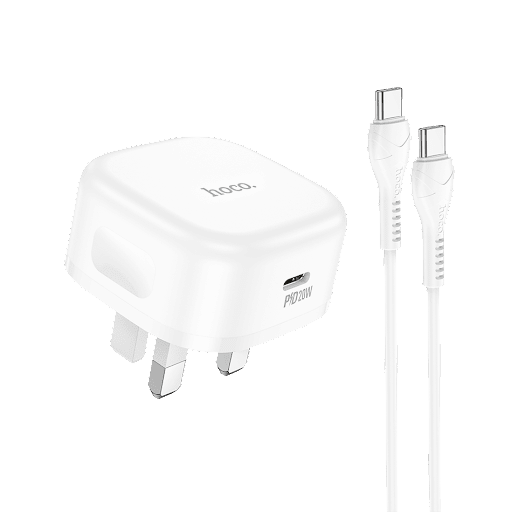 Hoco NK101 Handsome Type-C Set Single Port PD 35W Charger White
