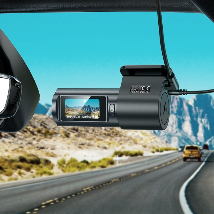 Hoco DV8 2K Display Hidden Driving Dash Recorder with Rear Camera Black
