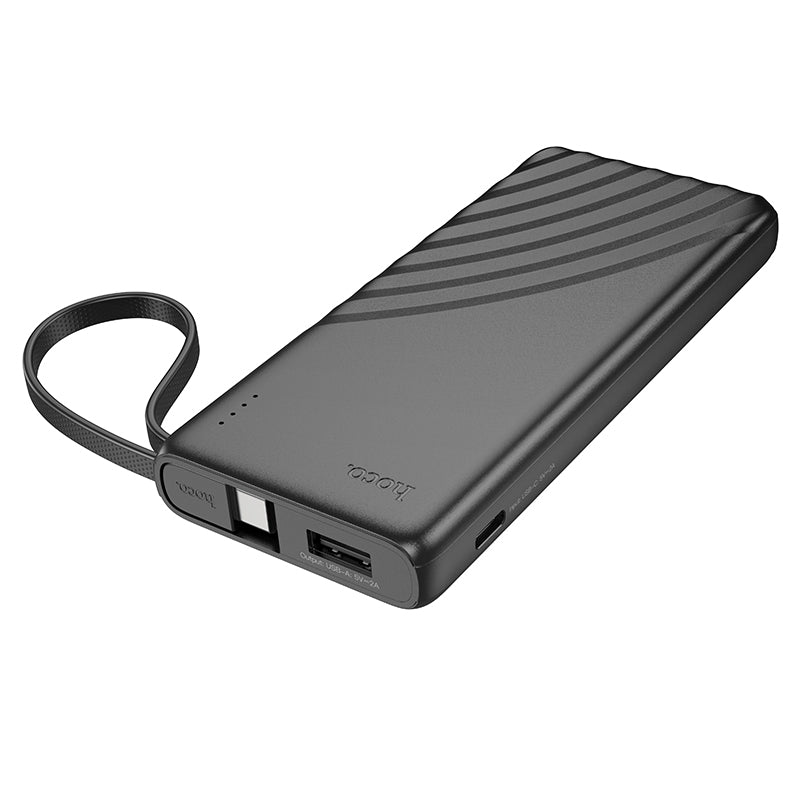 Hoco J129 Small Built-in Type-C Power Bank USB-C 5000mAh Black