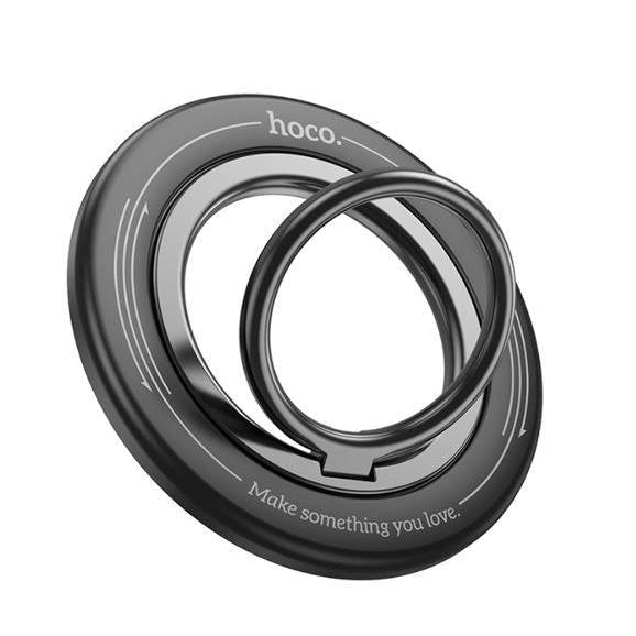 Hoco GH3 Enjoy 360-Degree Rotating Magnetic Phone Ring Holder Black