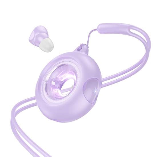 HOCO EW71 Circular Silicone Cord TWS Sports Earbuds Purple