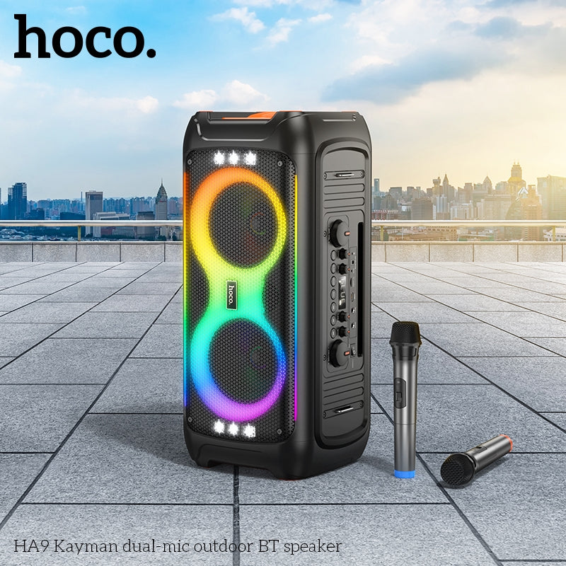 Hoco HA9 Kayman Dual Wireless Mic Outdoor BT Speaker 40W