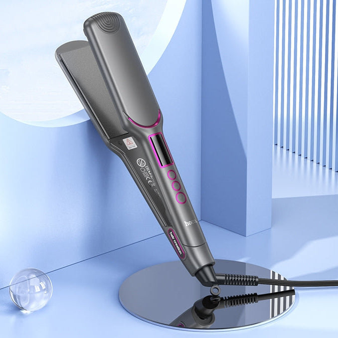 Hoco HP42 Wide Board Hair Straightener With Digital Display EU Gray