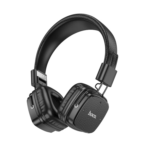 Hoco W56 Earl Leather Texture Foldable BT Headphones Black