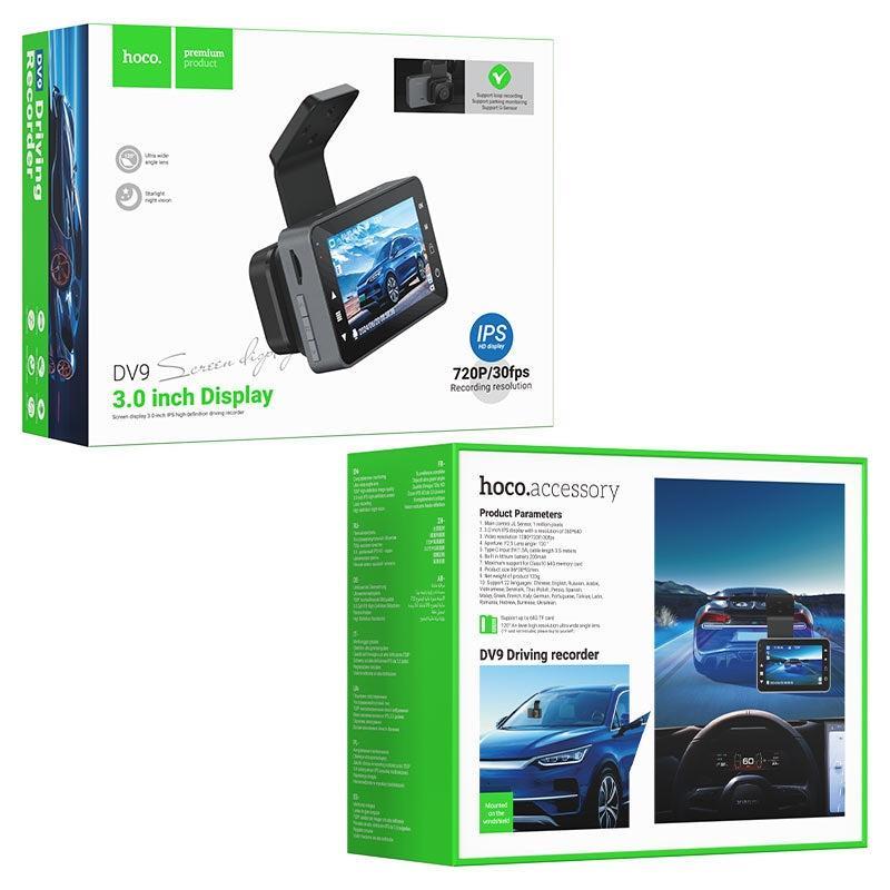 Hoco DV9 3 Inch Screen 120° Driving Recorder 720P Metal Gray