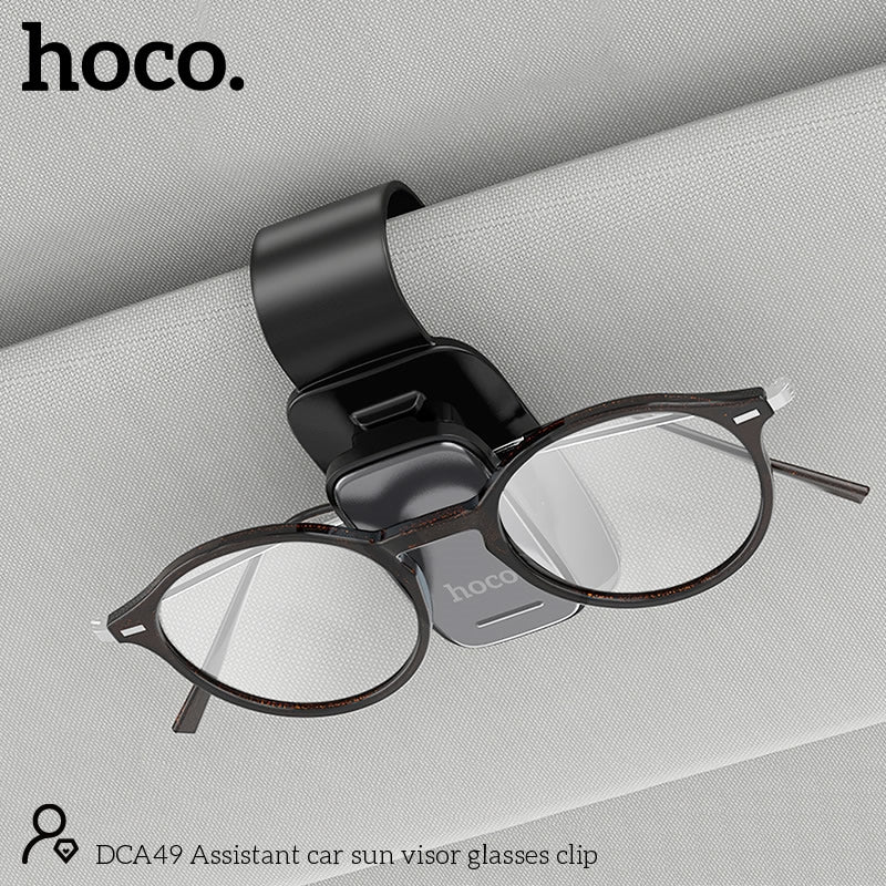 Hoco DCA49 Assistant Car Sun Glasses Clip Black