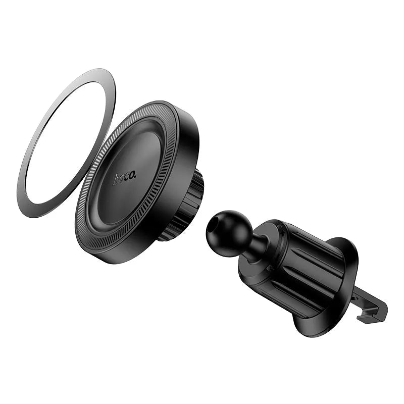 Hoco H56 Full Ring Magnetic Air Vent Lock Car Holder Black