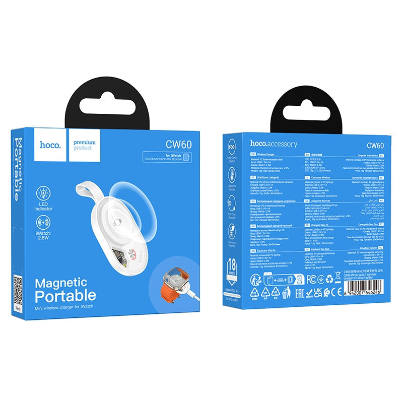 Hoco CW60 Whale Watch Wireless Charger For iWatch White
