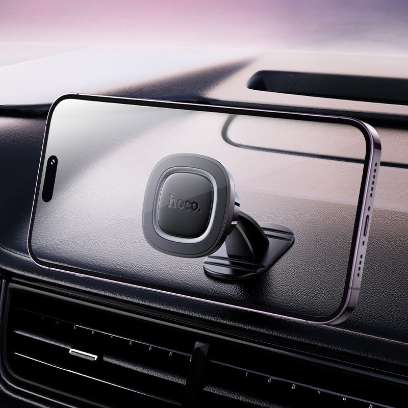 Hoco H73 Dash & Glass Crown Magnetic Car Holder Metal Gray