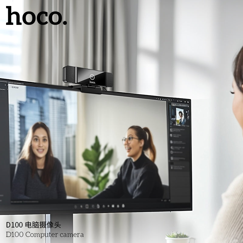 Hoco D100 Computer Auto Focus Web Camera Black