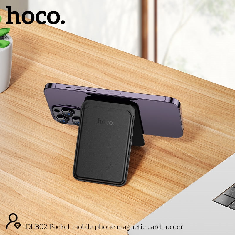 Hoco DLB02 Pocket Mobile Phone Magnetic Card Holder Black