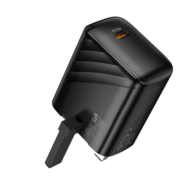 Hoco CS24B Single-Port Type-C PD25W Charger Black