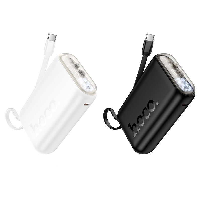 Hoco J157 Leader 22.5W+PD20W Power Bank With Type-C Cable 10000mAh White