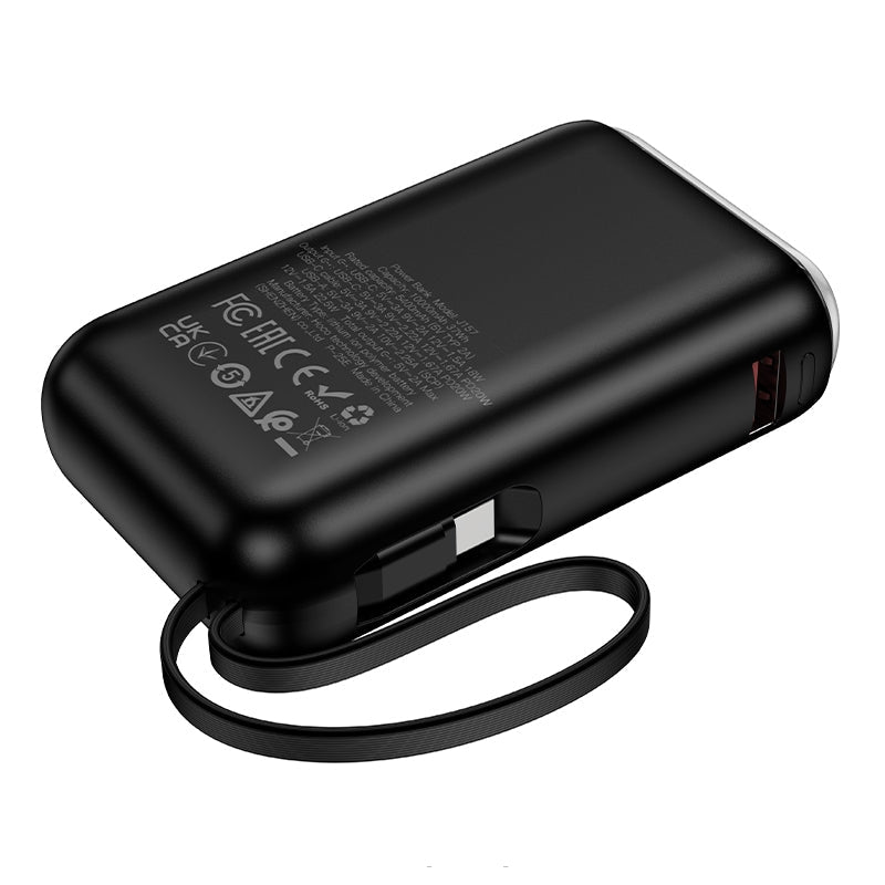 Hoco J157 Leader 22.5W+PD20W Power Bank with Type-C Cable 10000mAh Black