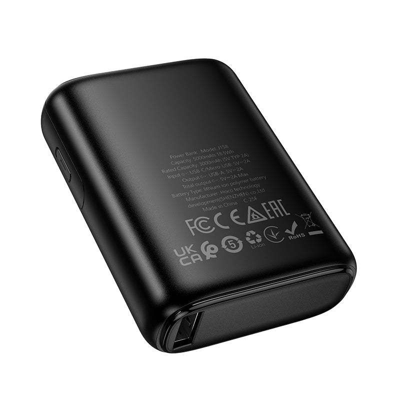 Hoco J158 Runner 3 Port Power Bank 5000mAh Black
