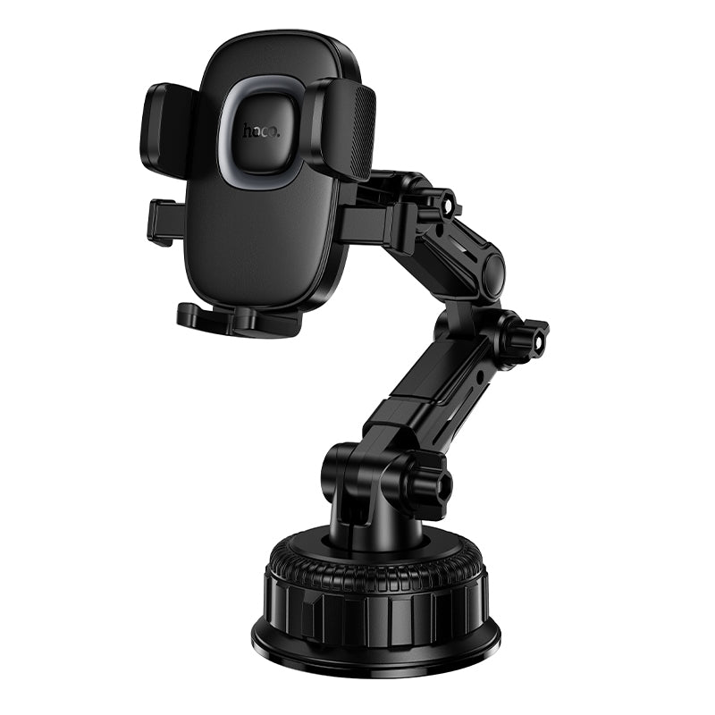 Hoco H89 Crown Large Suction Cup Car Holder Center Console Black Metal Gray