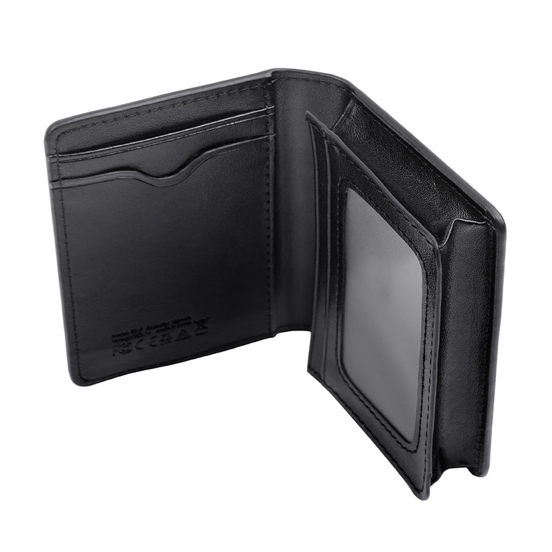 Hoco E91F Tiger Smart Anti-Lost Card Wallet Wireless Charging Black