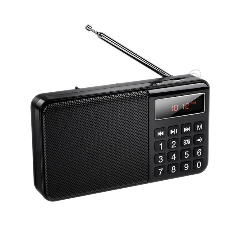 Hoco HI50 Portable FM/ AM BT TF/ USB Radio Black