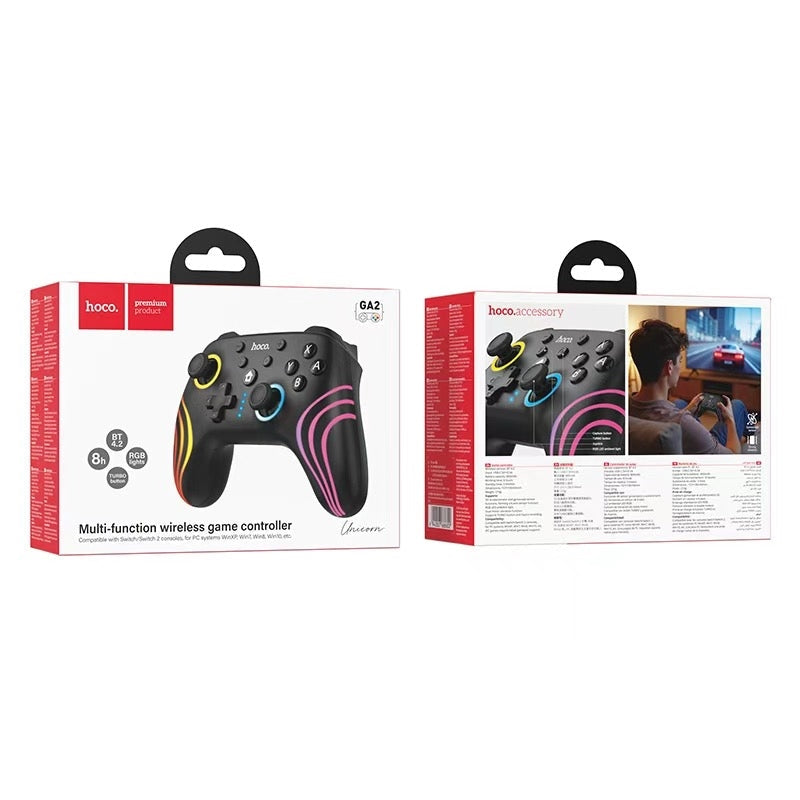 Hoco GA2 Unicorn N2 / PC Multi-Function Wireless Game Controller Black