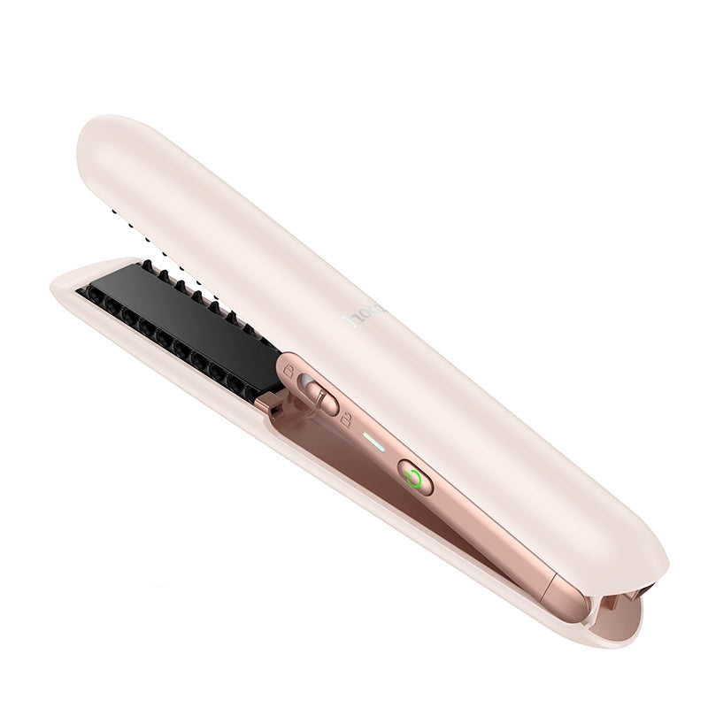 Hoco HP46 Explicit Portable Electric Hair Straightener Pink