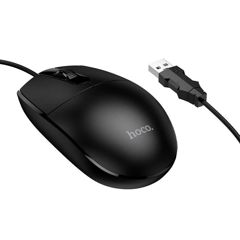 Hoco GM50 League Business Wired Mouse Black