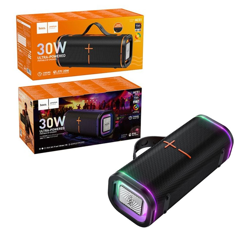 Hoco HC51 Soul TWS 30W Sports Bluetooth Speaker Black
