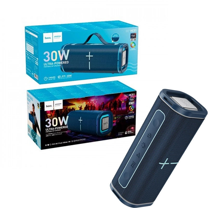 Hoco HC51 Soul TWS 30W Sports Bluetooth Speaker Blue