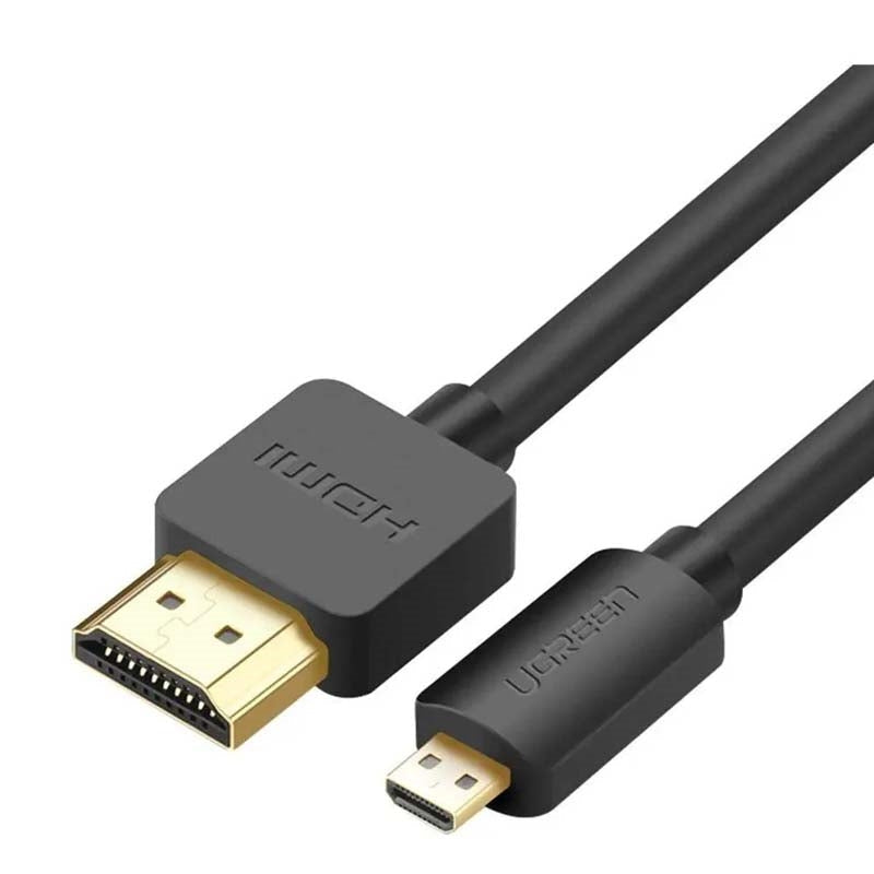 UGREEN 30102 Micro HDMI Male To HDMI Male 4K Cable Black 1.5m