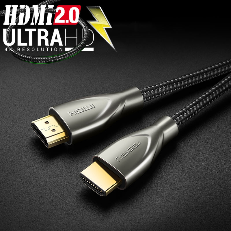 UGREEN 50107 4K Ultra HD Carbon Fiber Zinc Alloy HDMI Cable 1.5m Gray
