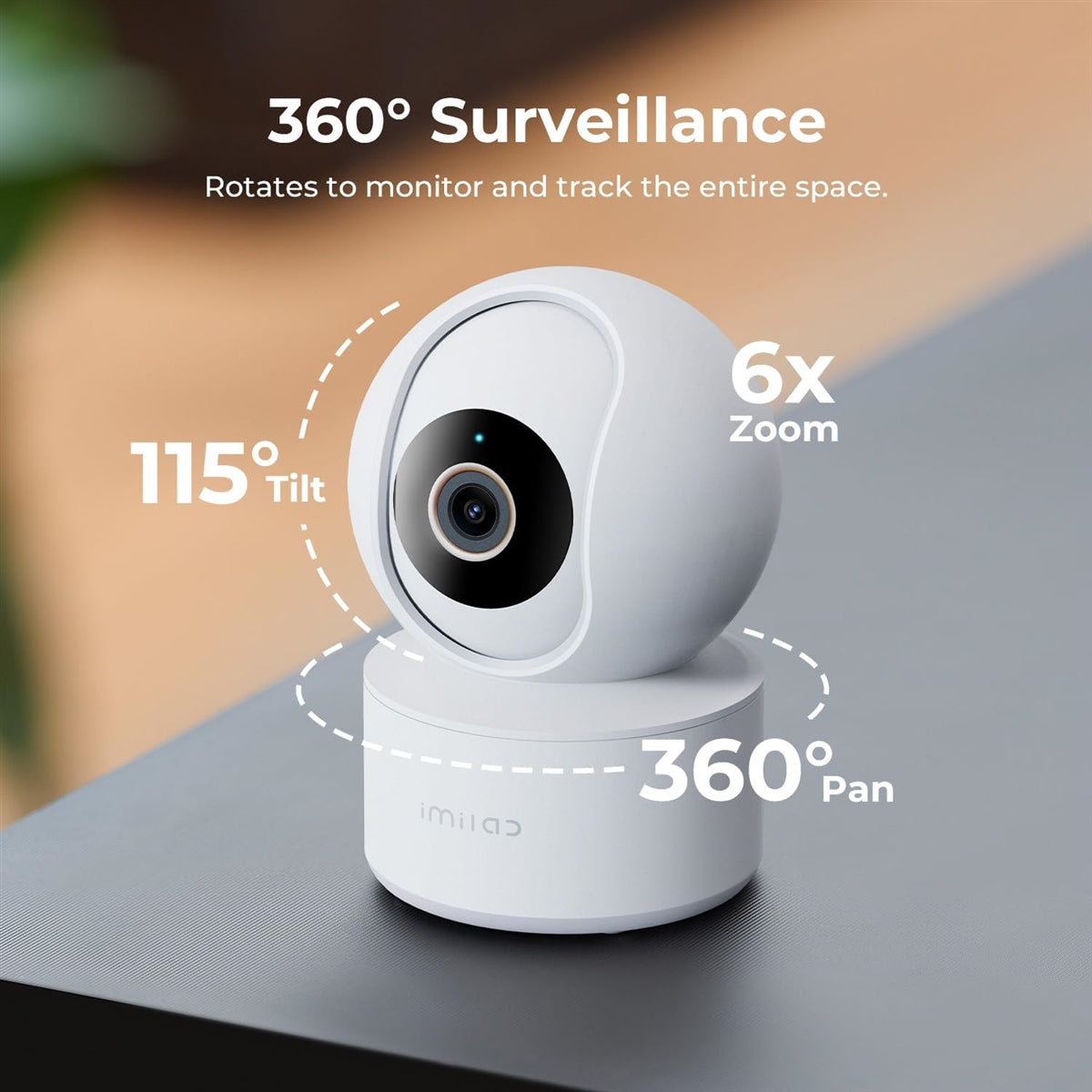 Xiaomi Imilab C22 Indoor Home 360° Security Camera 3K White