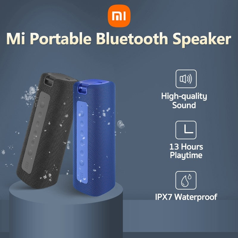 Xiaomi Mi Portable 16W IPX7 Waterproof Bluetooth Speaker Black-www.firsthelptech.ie