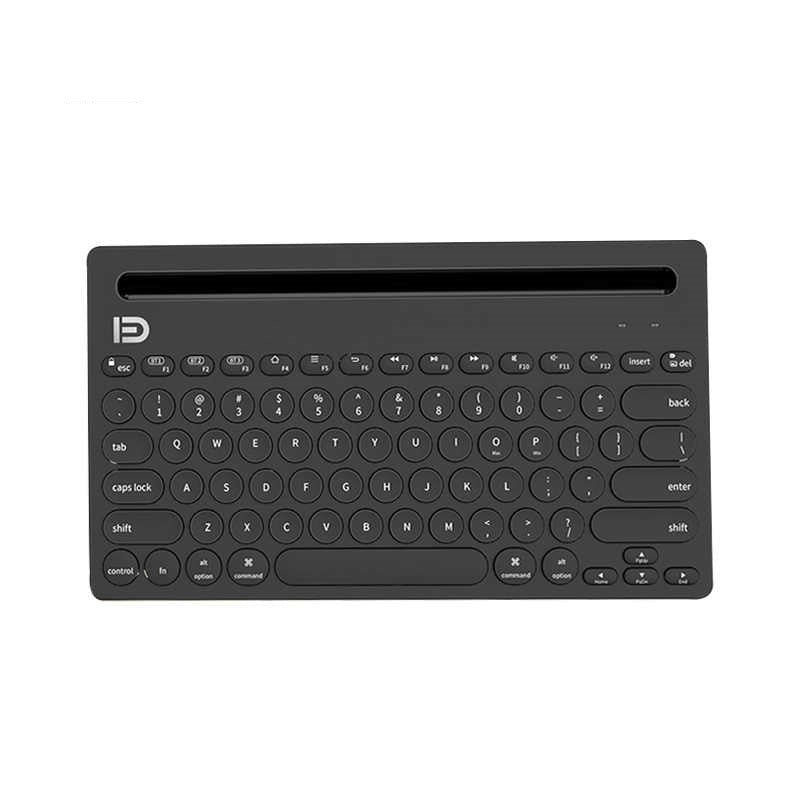 FUDE BD-EK3381 Multi-Connection Mobile / Tablet Bluetooth Keyboard Stand Black