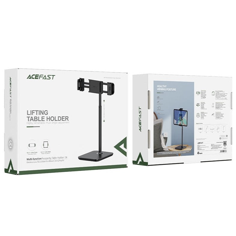 ACEFAST E4 Prosperity Desktop Holder Universal Tablet & Phone Black-www.firsthelptech.ie