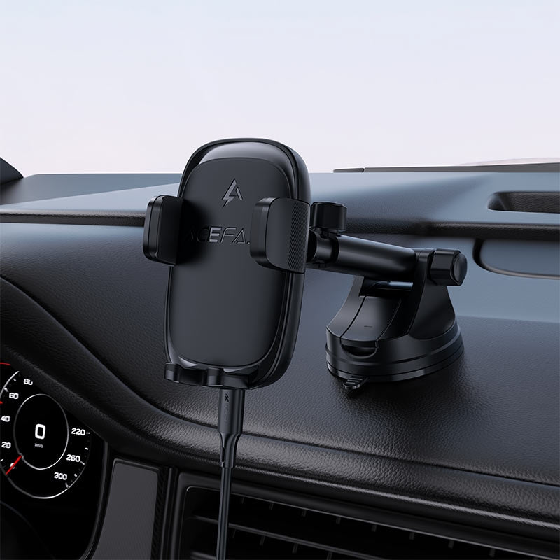 ACEFAST D49 Dashboard Press Type Wireless Charging Car Holder Black