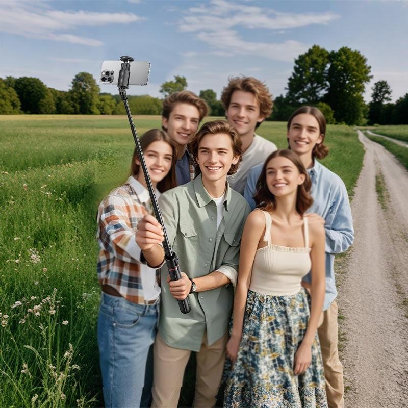 ACEFAST E31 Selfie Stick Tripod With Automatic Stutter Key Black