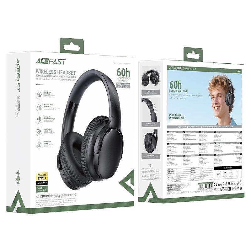 ACEFAST H10 Wireless BT Headset 60H Black
